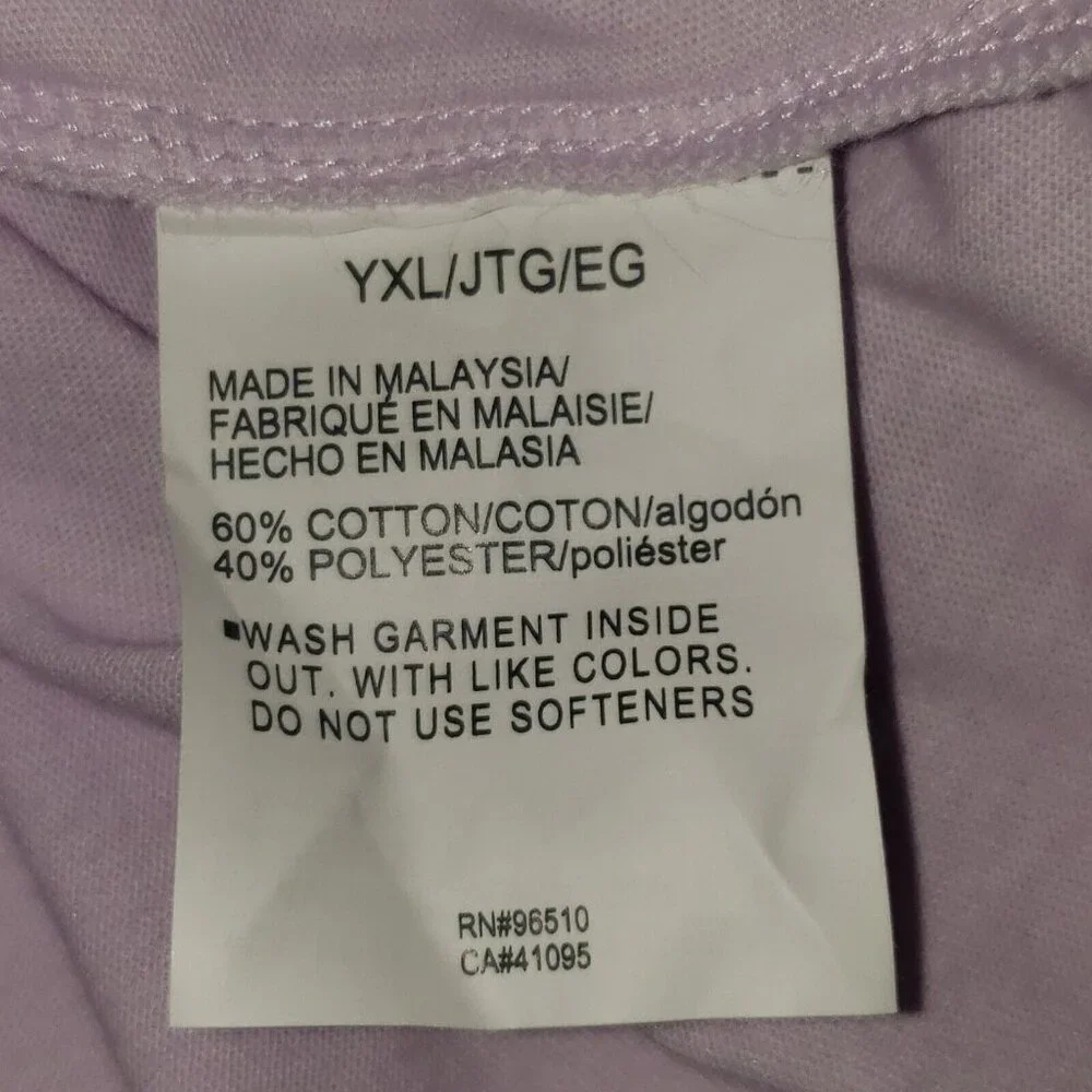 Under Armour Favorite Jersey Hoodie Girls' XLarge Purple & White Logo Athleisure - Picture 9 of 16